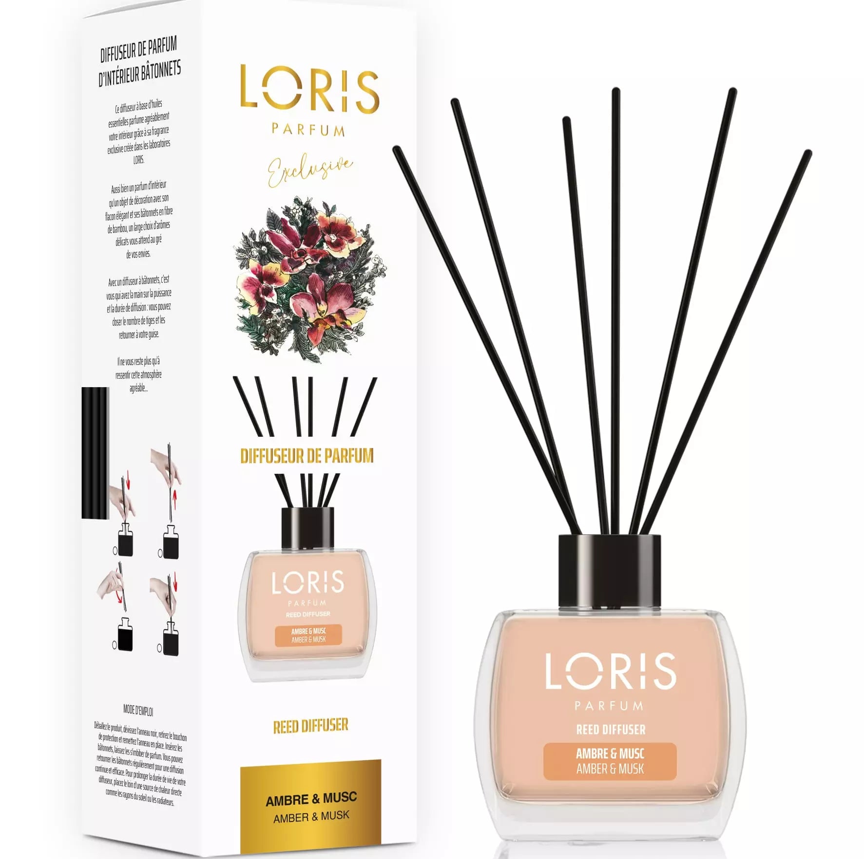 Diffuseur de parfum Ambre & Musc 120ml